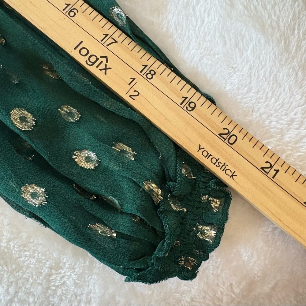Ranna Gill Anthropologie Hazel Embroidered Tunic Sz M Long Slv Peasant Smocked - Picture 11 of 15